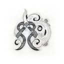 Create maori tattoo band design for word Achin. Which means One who is free from care and envy.  tattoo design idea