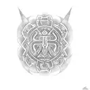 Create maori tattoo band design for word Achin. Which means One who is free from care and envy.  tattoo design idea