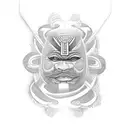 Create maori tattoo band design for word Achin. Which means "free from care and envy".  tattoo design idea