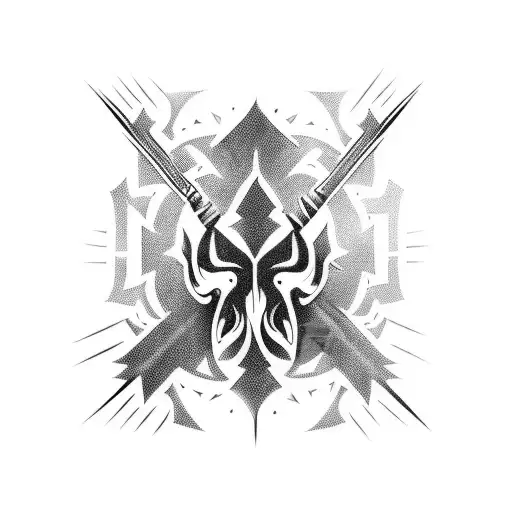 black metal tattoo design idea