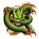 dragon ball shenron wrapped around arm sleeve tattoo tattoo design idea