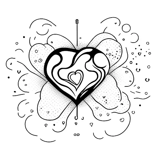 Crying Heart tattoo design idea