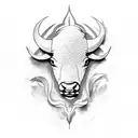 buffalo tattoo design idea