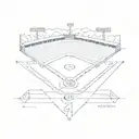 baseball diamond tattoo design idea