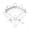 baseball diamond tattoo design idea