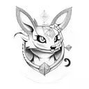 Umbreon  tattoo design idea