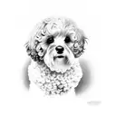 cockapoo tattoo design idea
