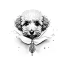cockapoo tattoo design idea