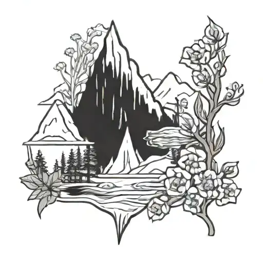 outline of British Columbia  tattoo design idea