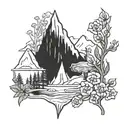 outline of British Columbia  tattoo design idea