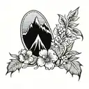 outline of British Columbia  tattoo design idea
