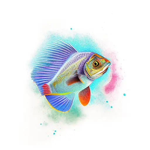 perch tattoo design idea