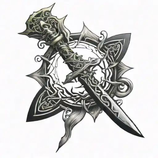 Maliketh the black blade tattoo tattoo design idea