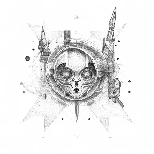 Per aspera ad astra tattoo design idea