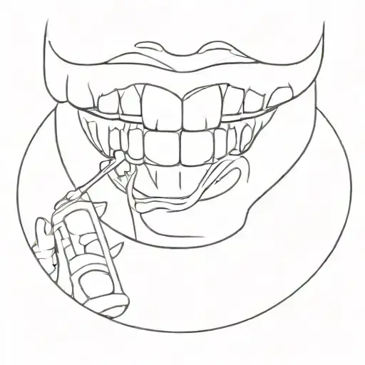 dentist tattoo design idea