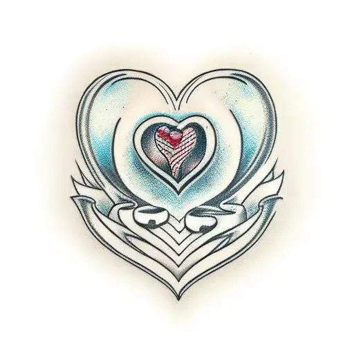 Crying Heart tattoo design idea