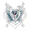 Crying Heart tattoo design idea