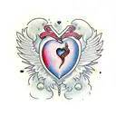 Crying Heart tattoo design idea