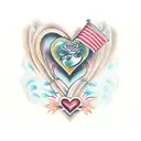 Crying Heart tattoo design idea