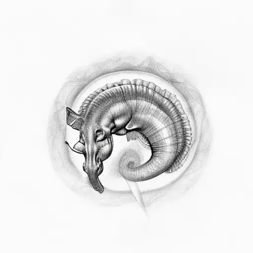 Hippocampus (Brain structure) tattoo design idea