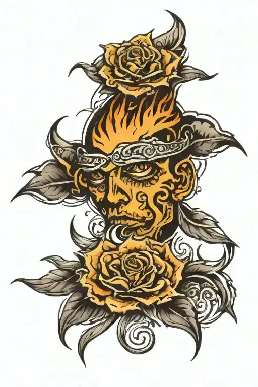 cool looking tattoo for hand tattoo design idea