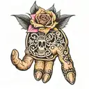 cool looking tattoo for hand tattoo design idea