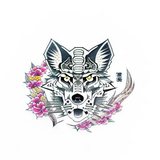sniper wolf tattoo design idea
