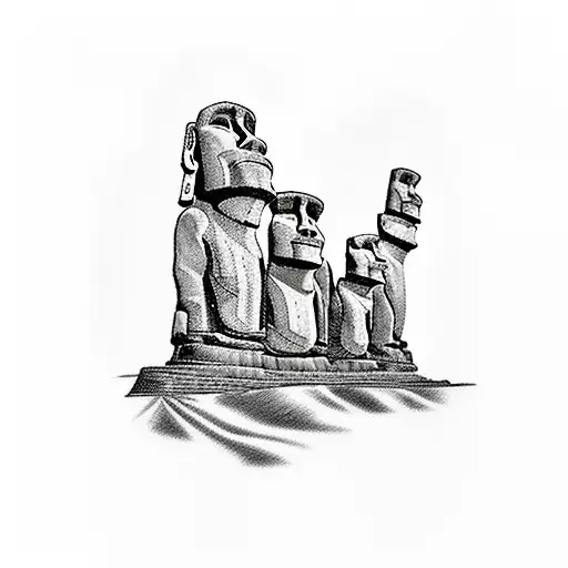 Joe Rogan, Magic Mushrooms, Easter Island statues, pyramid  tattoo design idea