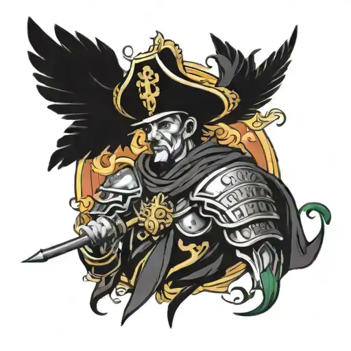 Black St Florian tattoo tattoo design idea