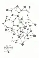 dopamin molecule structure tattoo design idea