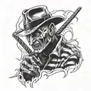 freddy krueger tattoo design idea