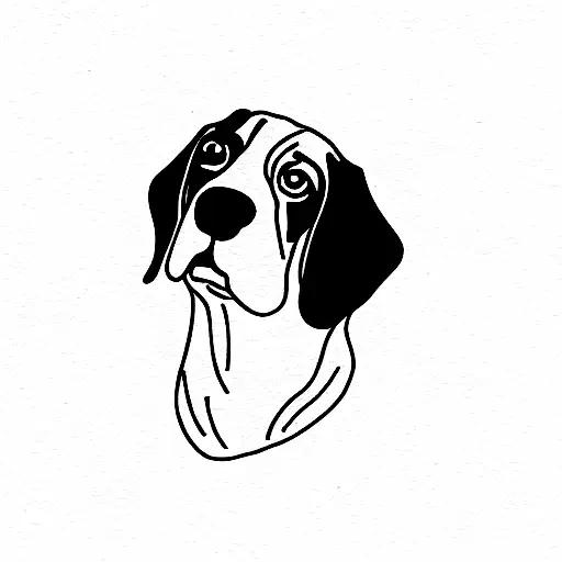 beagle tattoo design idea