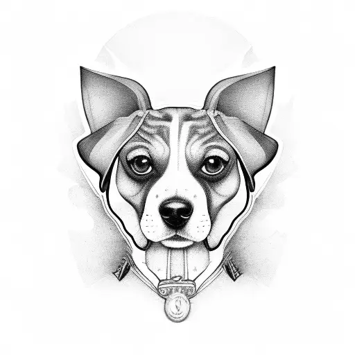 beagle tattoo design idea