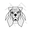 beagle tattoo design idea