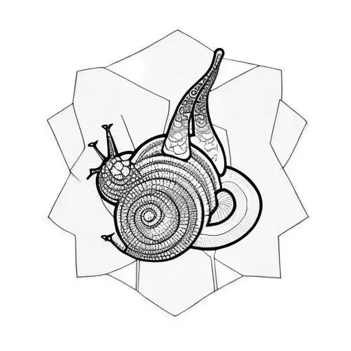 snail tattoo design idea