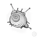 snail tattoo design idea
