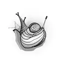 snail tattoo design idea
