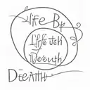 Life Before Death Strength Before Weakness Journey Before Destination" In Three Lines Of Text Tattoo Idea tattoo design idea