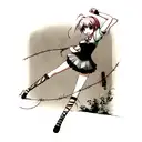 barbed wire strangle tattoo design idea