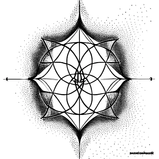 the representation of fractals theory tattoo design idea