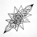 the representation of fractals theory tattoo design idea