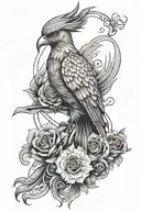 glasshour, calendar, and Phoenix tattoo design idea