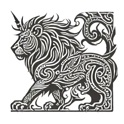 aslan tattoo design idea