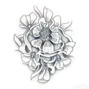 bluebonnet tattoo design idea