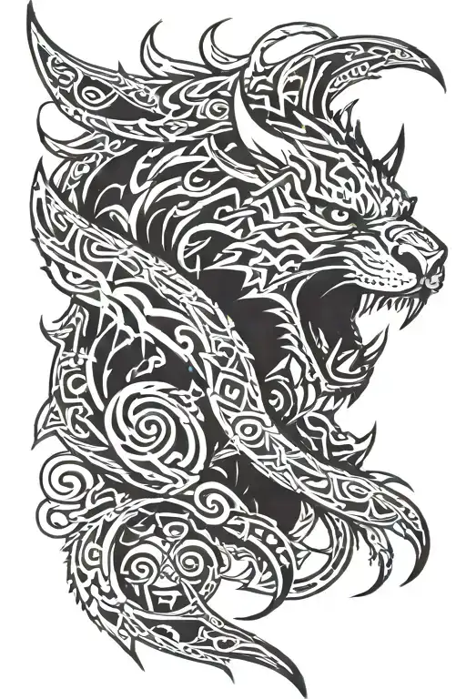 berserk beast of darkness tattoo design idea