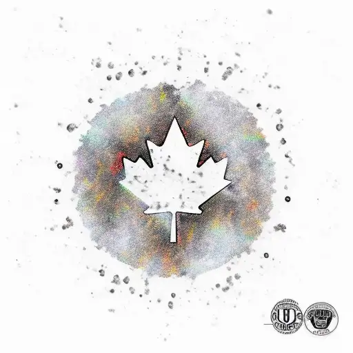 canadian molten steel oil tattoo design idea