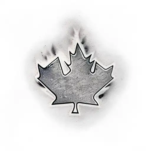 canadian molten steel tattoo design idea