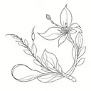 tipuana seeds tattoo design idea