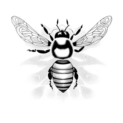 bumble bees with honey combs tattoo design idea