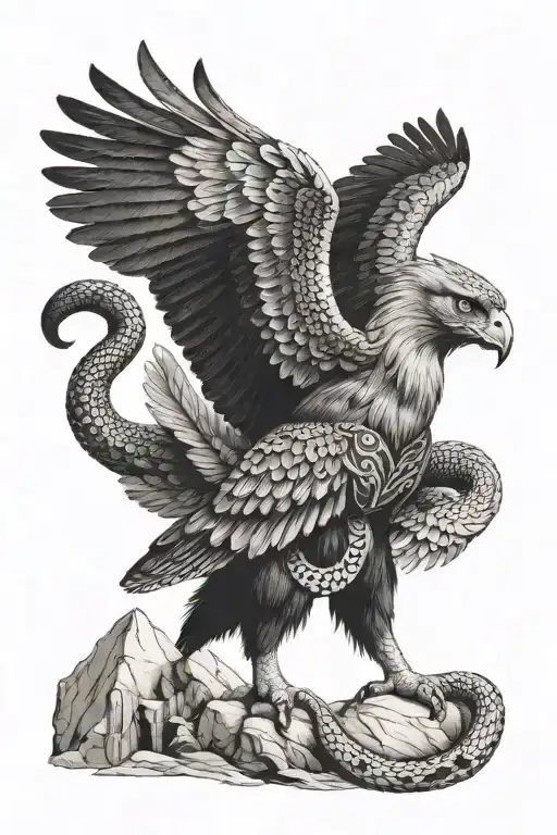 inca - the condor, puma, and serpent are three sacred animals that represent the heavens, the earth, and underworld. tattoo design idea